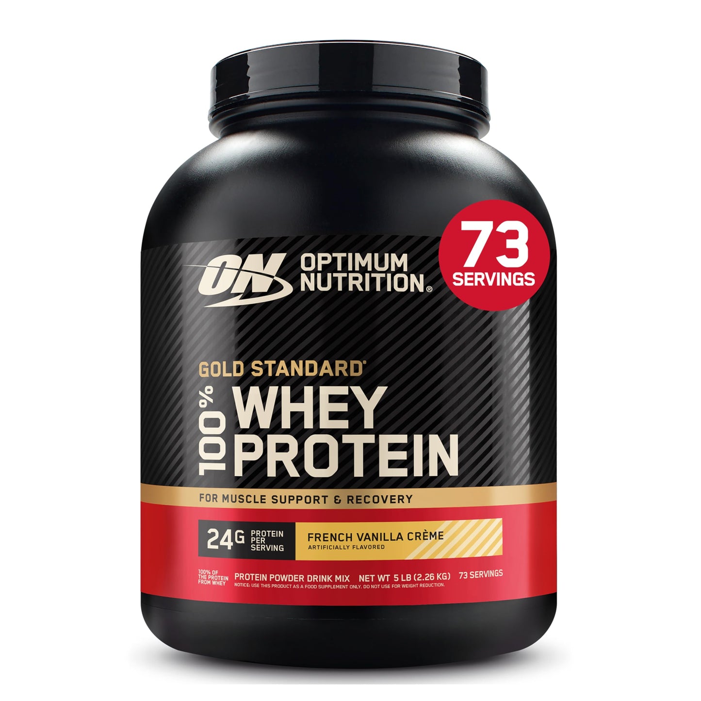 Optimum Nutrition Gold Standard Whey Protein, Double Rich Chocolate, 2 LB