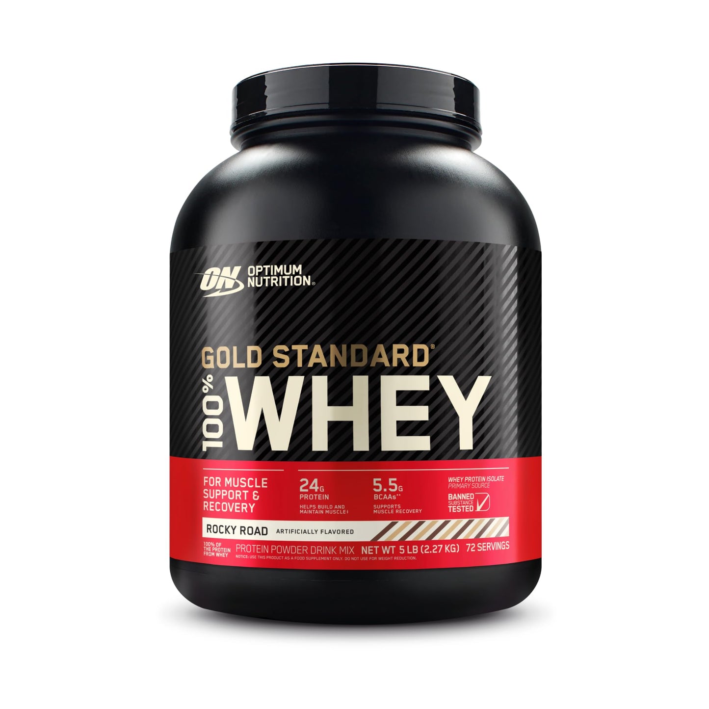 Optimum Nutrition Gold Standard Whey Protein, Double Rich Chocolate, 2 LB