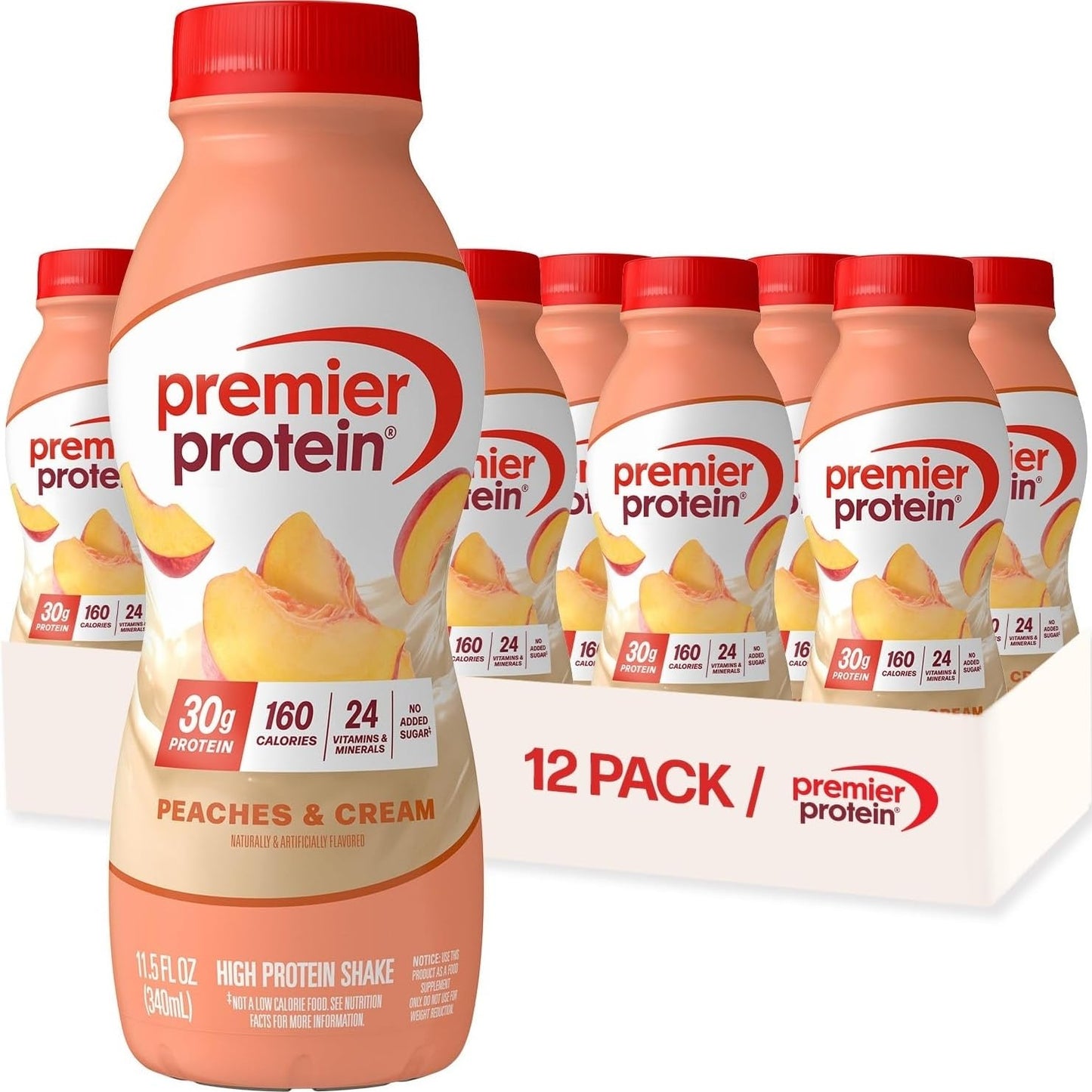 Premier Protein 30g High Protein Shake, Chocolate, 12 Pack