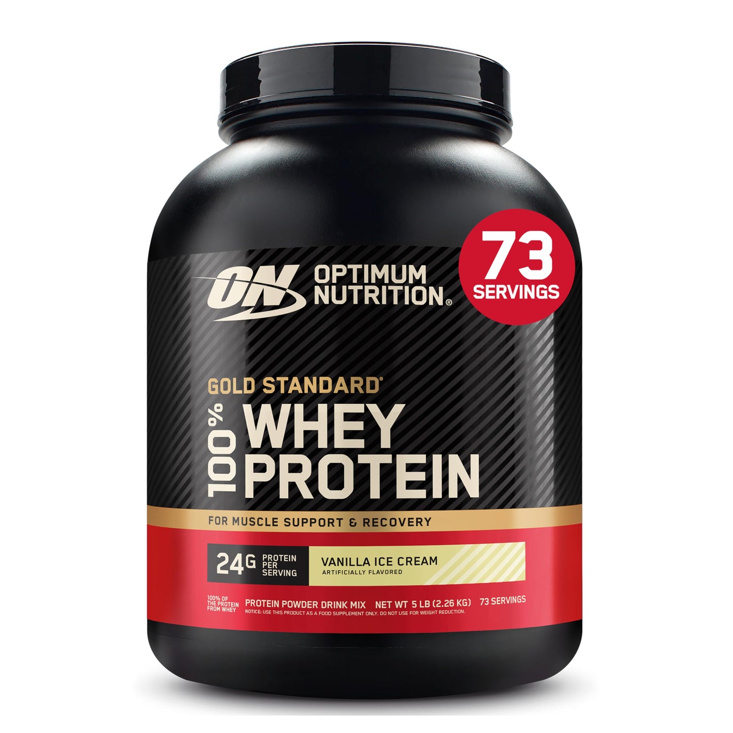 Optimum Nutrition Gold Standard Whey Protein, Double Rich Chocolate, 2 LB