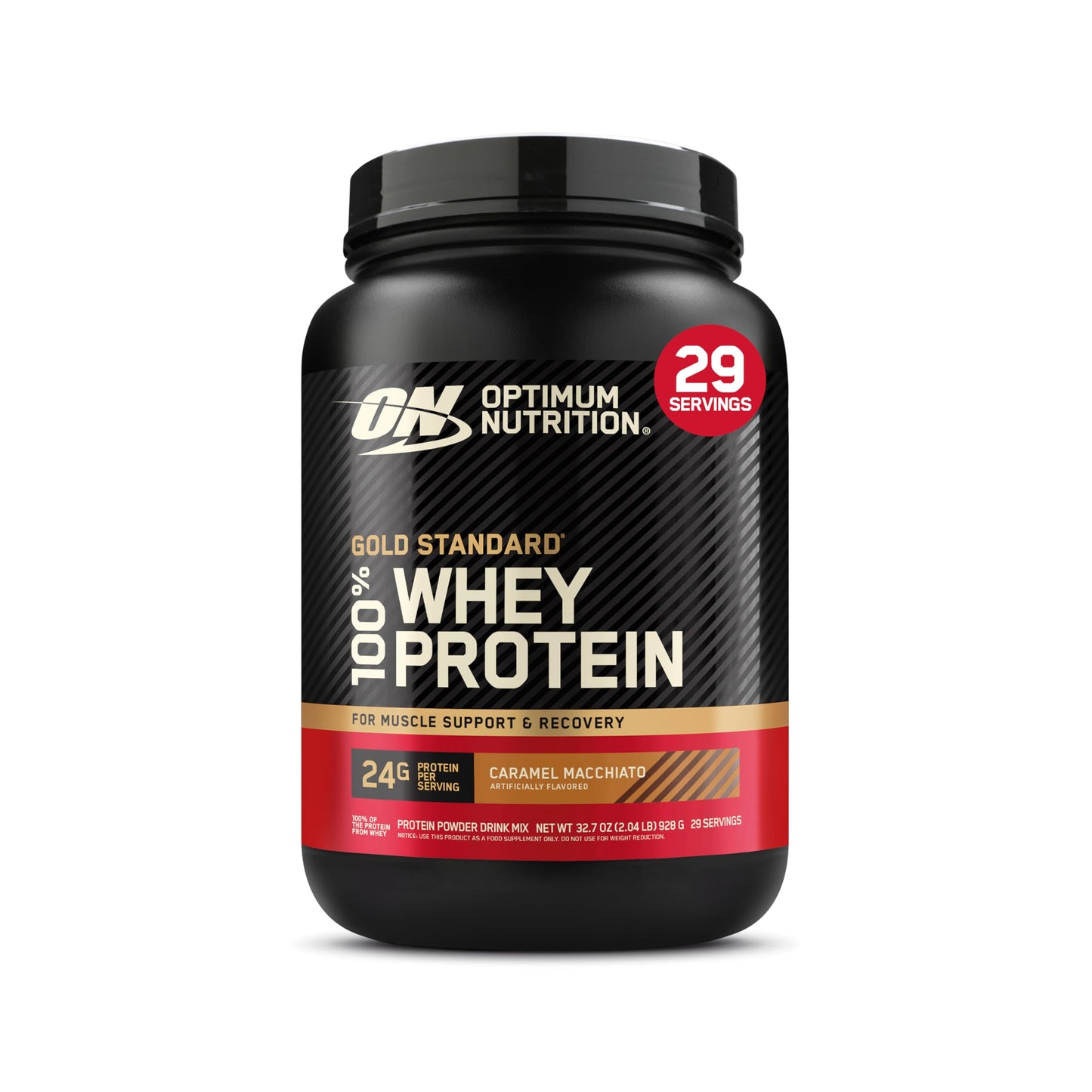 Optimum Nutrition Gold Standard Whey Protein, Double Rich Chocolate, 2 LB