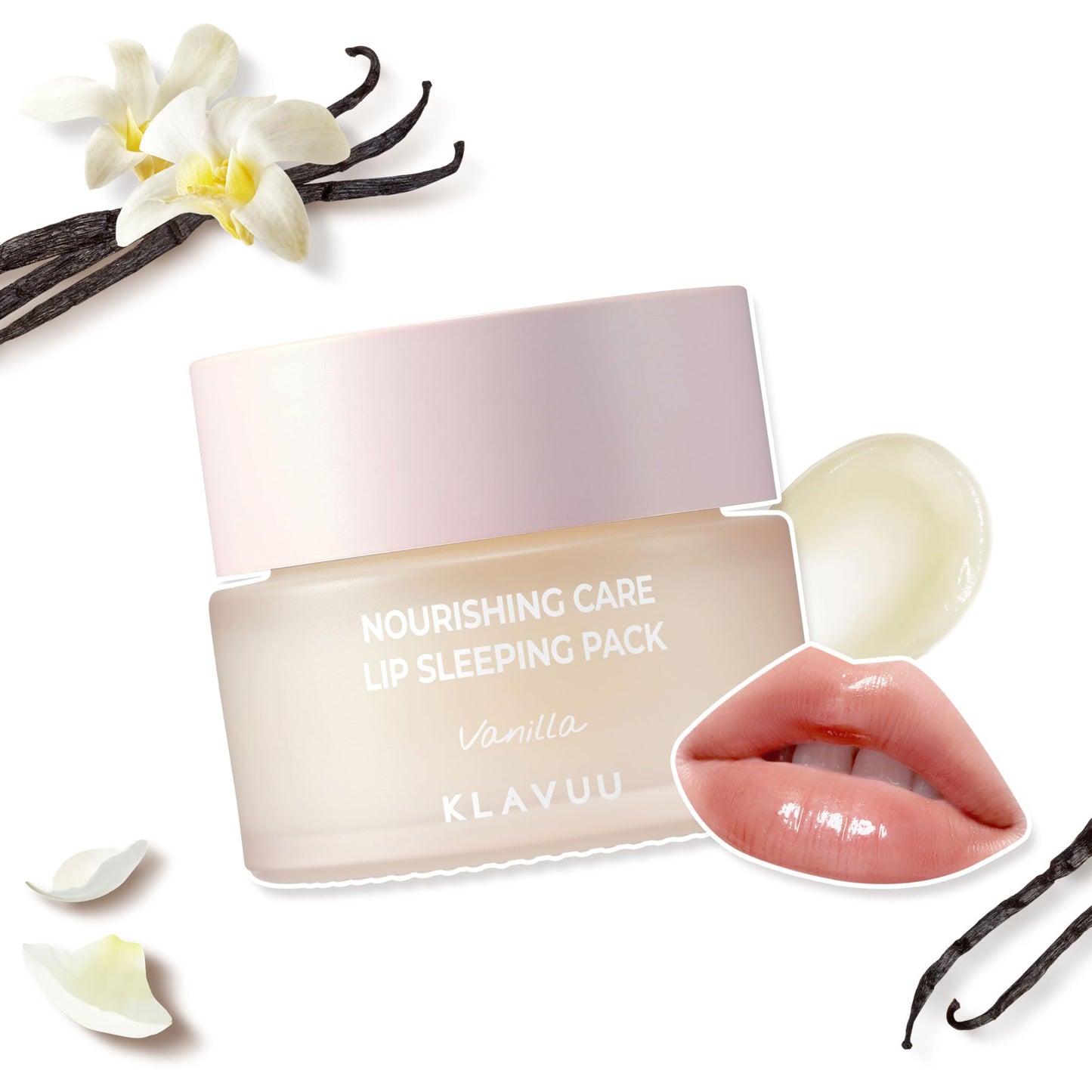 Klavuu Lip Mask Sleeping Pack (0.7oz) – Overnight Deep Hydrating Korean Lip Balm Treatment for Very Dry, Chapped Lips | Lip Lightening & Plumping with Instant Hydration | Gentle Exfoliating (Berry)
