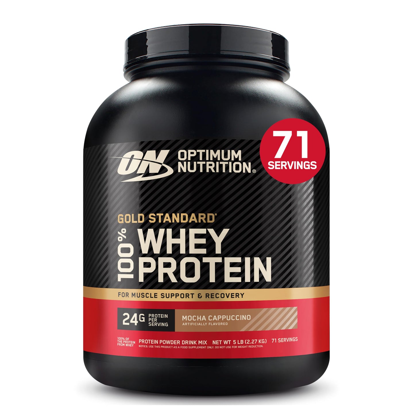 Optimum Nutrition Gold Standard Whey Protein, Double Rich Chocolate, 2 LB