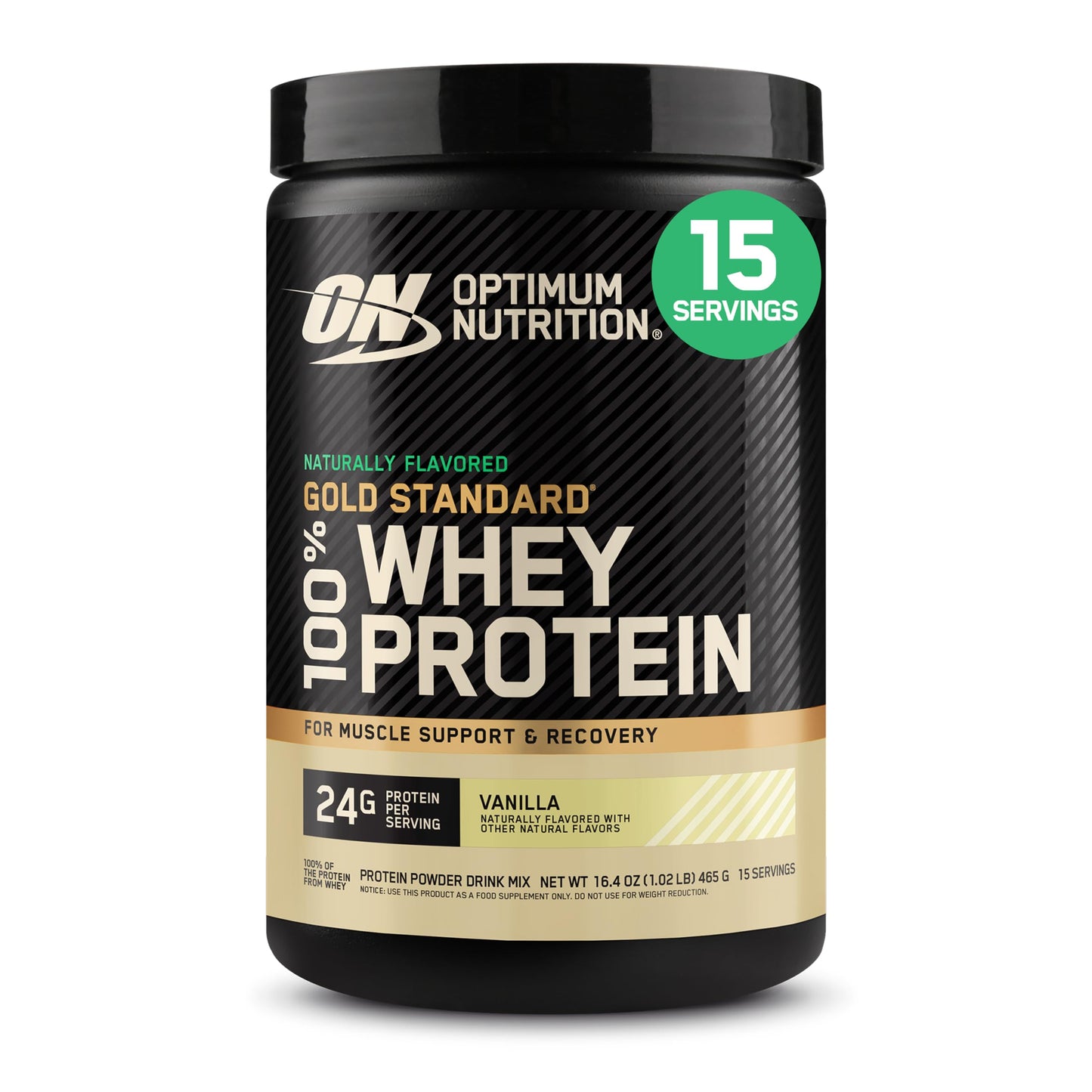 Optimum Nutrition Gold Standard Whey Protein, Double Rich Chocolate, 2 LB