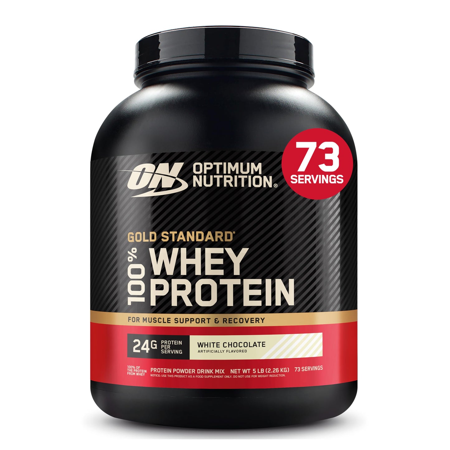 Optimum Nutrition Gold Standard Whey Protein, Double Rich Chocolate, 2 LB