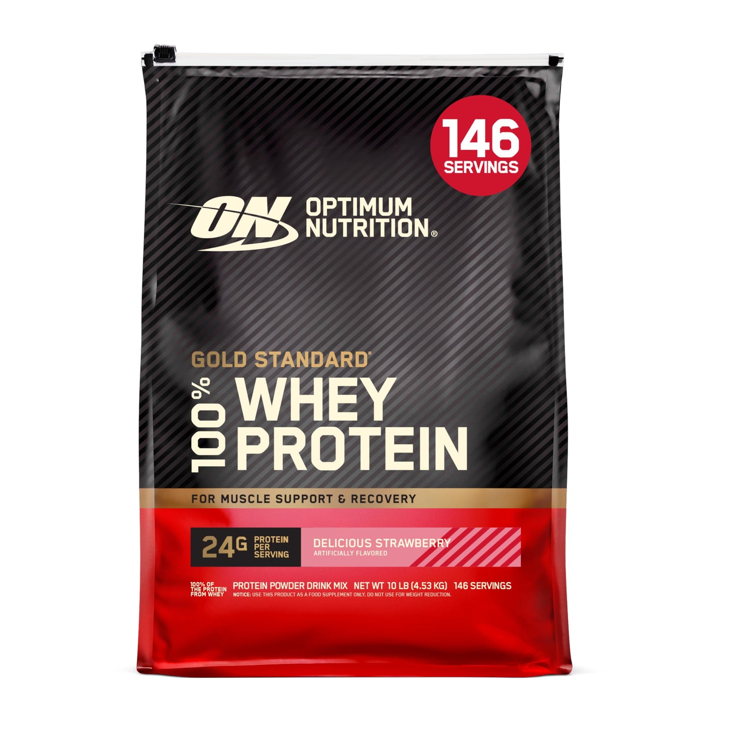 Optimum Nutrition Gold Standard Whey Protein, Double Rich Chocolate, 2 LB